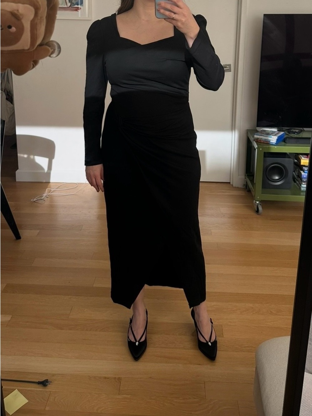 Diane Von Furstenberg Black Hughie Dress